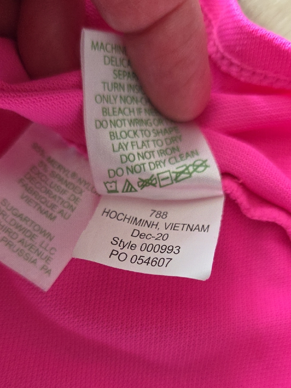 Lilly Pulitzer UPF 50+ Luxletic Martina Polo Top Pink Palms Medium - Picture 7 of 8